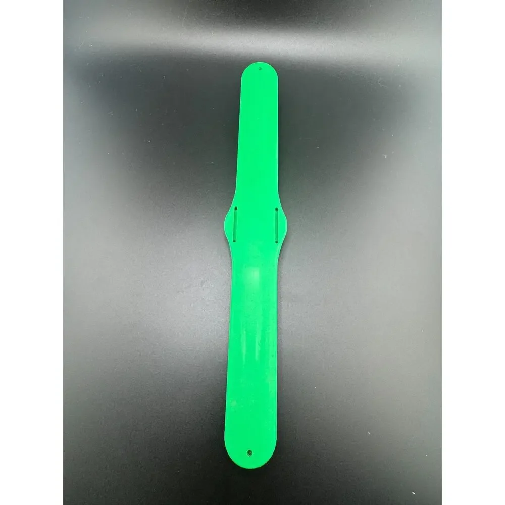 Green Silicone Slap Band Watch Snap Bracelet Style